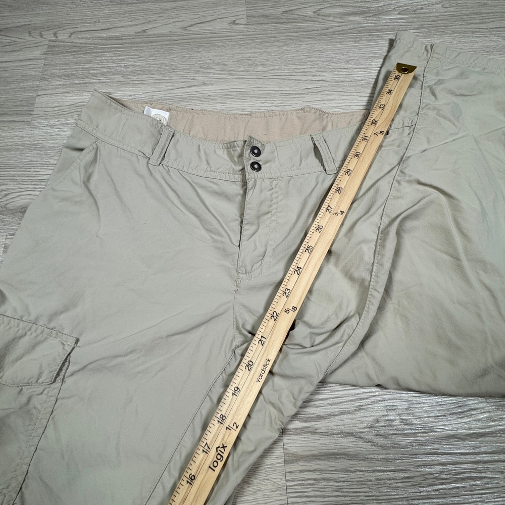 Columbia‎ Women's PFG Pants Khaki 12 Omni-Shade Fishing Hiking Cargo Lightweight - Picture 3 of 12